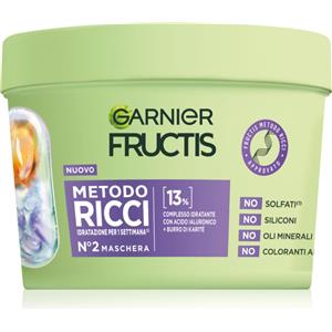 Garnier Fructis Maschera Metodo Ricci 370 ml - Idrata e Definisce i Ricci con Acido Ialuronico e Burro di Karité