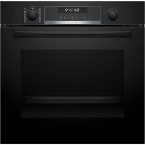 Bosch HBG578BB3 Serie 6, Forno da incasso, Pirolisi: pulizia del forno senza sforzo, Display LCD bianco, Funzione AirFry, 30 programmi automatici, Nero, 60 x 60 cm