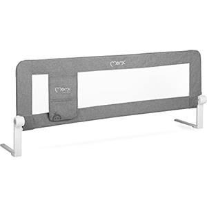 Momi Sponda di sicurezza MoMi LEXI per lettini per neonati e bambini da 18 mesi a 5 anni, sponda 148x43x30 cm per materassini da 15 a 25 cm, pieghevole a 180°, rivestimento lavabile