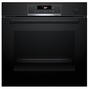 Bosch HRG532BB3 Serie 4, Forno con vapore da incasso, Display LED Touch, Funzione Air Fry, EcoClean, 15 programmi automatici, Nero, 60 x 60 cm