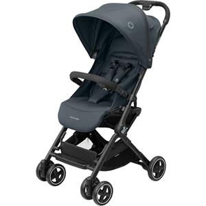 Maxi-Cosi Lara2 Passeggino Leggero per Bambini 0 - 4 anni, 0 - 22 kg, Passeggino da Viaggio Pieghevole Chiusura Compatta, Reclinabile 3 Posizioni, Tessuti Traspiranti, 2 Cestelli, Essential Graphite