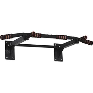 HOMCOM Sbarra per Trazioni Multifunzione in Acciaio per Pareti in Legno e Cemento, 94x51x18cm, Nera