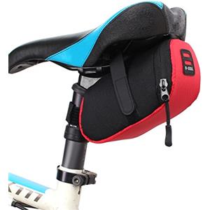 Demiawaking Sacchetto di Sella di Immagazzinaggio Impermeabile della Bici Tasca Posteriore in Coda per Il Sedile (Rosso)