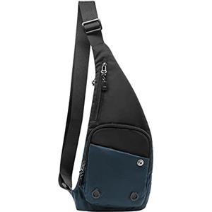 Long Keeper Zaino Monospalla Sottile Uomo Donna - Impermeabile Borsa Tracolla Monospalla Sportivo Sling Bag Multitasche Zaino Petto per Viaggio Trekking Lavoro