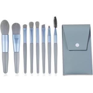 JCUGSBS Set Pennelli Make Up 8 Premium synthetic pennelli trucco per fondazione cipria fard, ombretto, Set di pennelli make up