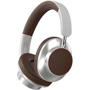 ND NEXT DESTINATION - 902 Cuffie sovraurali a fascia, cuffie Bluetooth 5.3 senza fili, con bassi potenti e suoni cristallini, con batteria resistente - marrone