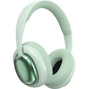 ND NEXT DESTINATION Cuffie senza fili Bluetooth 5.3 con Bass e Suono Stereo Casco a Fascia con Batteria a Lunga Durata Apparecchio acustico Moderno di Buon Suono (Verde)