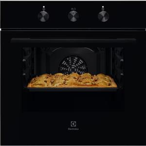 ELECTROLUX KOHHH00BK3 Forno da Incasso Nero Multifunzione Serie 300 Inox 250°C Classe A 58 Litri