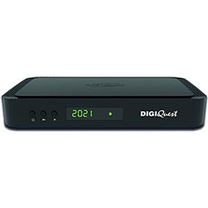 DIGIQUEST Decoder tivùsat COMBO 4K Q60 | Ricevitore satellitare HbbTV, doppio tuner | Videoregistratore e Timeshift | Mediaplayer | Smartcard tivùsat inclusa | Nero
