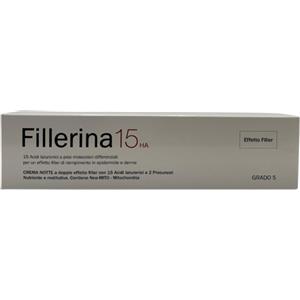 Fillerina 15 HA Base Night Cream Grado 5 - Crema Notte Rimpolpante e Nutriente 50ml