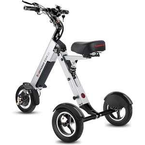 TopMate ES35 Triciclo Elettrico per Adulti, Triciclo Elettrico Leggero con Batteria Rimovibile da 36 V 7,8 Ah, Funzione di Retromarcia e Interruttore a Chiave per Spostamenti e Viaggi