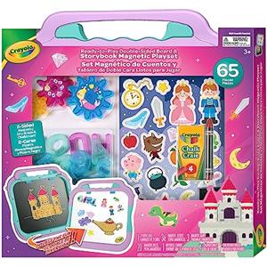 Crayola - Crea la Tua Fiaba, Lavagnetta Doppia Superficie: Bianca Magnetica e Nera per Gessetti, attività Creativa e Regalo per Bambini, da 3 Anni, 5106-01