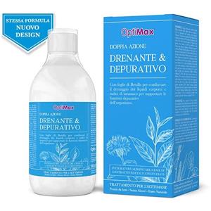 OPTIMA NATURALS Srl Optimax - Drenante Depurativo 500 ml, Integratore per Drenaggio e Depurazione