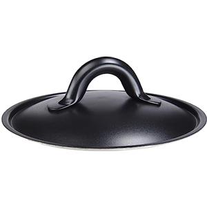 Alessi SG200/14 B Mami Coperchio in Acciaio Inossidabile 18/10, Nero, ø 14 cm