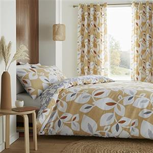 Catherine Lansfield INGA LEAF GOLD SET COPRIPIUMINO 160X200+50X80