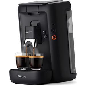 Philips Domestic Appliances Philips Senseo Maestro Macchina per caffè a cialde con capacità di caffè e funzione memoria, serbatoio acqua da 1,2 litri, prodotto verde, colore: Nero (CSA260/60)