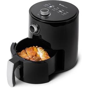 Z SwissHome PETIT - Friggitrice ad aria 2.5L 1200W - Temperatura 80-200°C - Timer 30 Min - Pentola rimovibile con teflon - Protezione contro il surriscaldamento - Impugnatura antiurto e antiscivolo