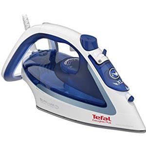 Tefal Easygliss FV5736 Ferro da Stiro a Vapore, 2500 W, Emissione Continua di Vapore di 45 g/Minuto, Colpo Vapore di 220 g/Minuto, Serbatoio XL, Colore Blu e Bianco