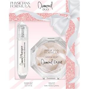 Physicians Formula Mineral Wear Diamond Duo Set, Makeup Set con Cipria Trasparente Fissante e Rimpolpante Labbra, Formule Nutrienti con Minerali Illuminanti e Vitamina E per un Makeup Luminoso