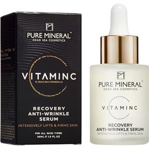 Pure Mineral - Siero Anti-Rughe Vitamina C Rigenerante per Pelle Matura - Effetto Lifting, Minerali del Mar Morto, Riduzione Visibile delle Rughe - Senza siliconi, solfati, parabeni - 30ml