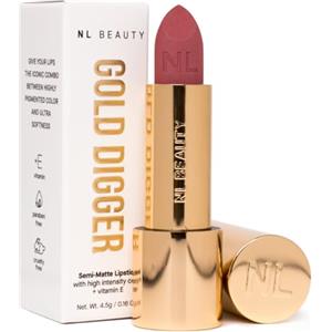 NL BEAUTY No. 07 ICONIC - Creamy, Semi-Matte Lipstick - Lipstick with a velvety finish, enriched with vitamin E - GOLD DIGGER 4.5 g