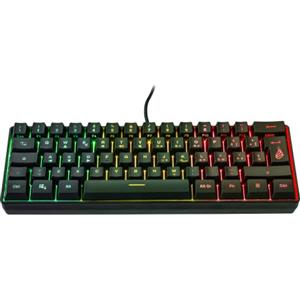 SureFire Kingpin X1 60% Gaming Tastiera Italian, Gaming Multimedia Keyboard Piccola e Mobile, Tastiera RGB con illuminazione, 25 tasti anti-ghosting, layout italiano QWERTY