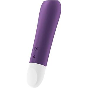 Satisfyer, mini vibratore, 'Ultra Power Bullet 2', 10,5 cm, impermeabile, ricaricabile, silicone medicale, colore:viola