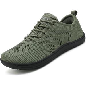 Ulicox Scarpe da corsa minimalista da uomo e da donna, scarpe da corsa, leggere, da corsa, taglie 37-48, verde, 38 EU