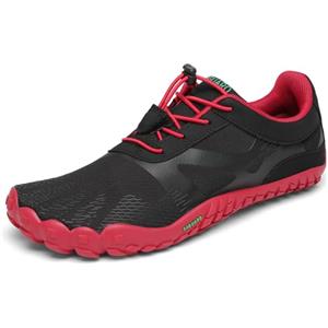 SAGUARO Estate Scarpe Barefoot Minimaliste Uomo Comode e Leggere Antiscivolo Trekking Trail Running Scarpe Asciugatura Rapida Outdoor e Indoor Rossopuro 41