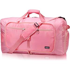 Fmeida 65L Borsone da Viaggio Unisex Adulto, Grande Borsone Palestra con Scomparto per Scarpe e Tracolla, Impermeabile Duffel Bag Borsa