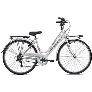 Legnano VERSILIA, City Bike Donna, Bianco e Fucsia, 46