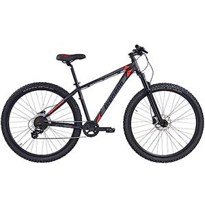 Legnano Logan, MTB 29 Pollici Uomo, Nero, Grigio e Rosso, 49