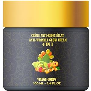 Artisam La migliore crema idratante antirughe 4 in 1: Olio di semi di fico d'India Olio di Argan Olio di nocciolo di albicocca Olio essenziale di geranio bourbon Top 1 prodotti per la cura della pelle