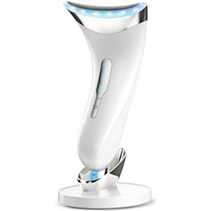 Tianyueweilai Massaggiatore Viso Antirughe Lifting Elettrico: Dispositivo di Bellezza con 3 Modi LED - Massaggio EMS per Face Lifting - 45°C Terapia Della Luce Gua Sha Massaggiatore Facciale del Collo Rassodante