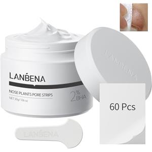 LANBENA Punti Neri Rimozione, Pore Strips, Deep Cleansing for Face, Nose, Black Head Remover, 10-15min Leaving Your Skin Fresh and Clean