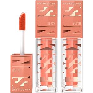 Maybelline New York Sunkisser Blush Liquido Pigmentato Facile da Sfumare Pelle Luminosa Fard per Guance Colorito Abbronzato Effetto Naturale Colore 03 Sol Search - 2 Pezzi da 4,7 ml