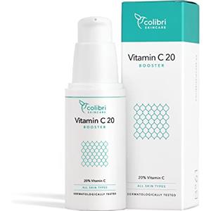 colibri skincare VITAMIN C20 BOOSTER (30ml) - Siero viso alla vitamina C - vitamina c siero viso ad alta concentrazione che contrasta le macchie di pigmento - siero antirughe