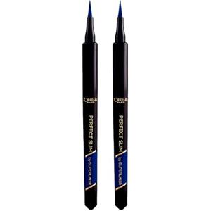 L'OREAL PARIS L'Oréal Paris Perfect Slim Superliner Eyeliner Penna Waterproof a Lunga Tenuta con Punta Ultra Sottile Applicazione Facile Tratto Preciso Colore 04 Navy - 2 cosmetici