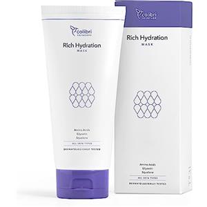 colibri skincare RICH HYDRATION MASK (150ml) - Maschere per il viso - Cura intensiva per pelle molto secca - Maschera viso per pelle stressata - Maschere viso per sensazione di pelle tesa