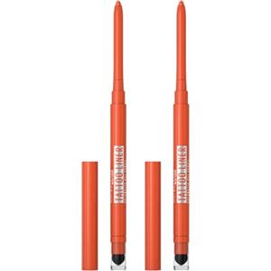 Maybelline New York Tattoo Liner Automatic Matita Occhi in Gel Waterproof Lunga Tenuta 36H con Spugnetta per Sfumare Colore Copper Night - 2 Cosmetici