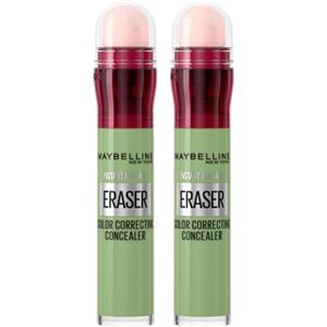 Maybelline New York Il Cancella Età Correttore Liquido Colorato per Copertura Rossori e Macchie Scure Anti Età Tecnica Color Correction Applicatore in Spugnetta Colore Green - 2 Correttori