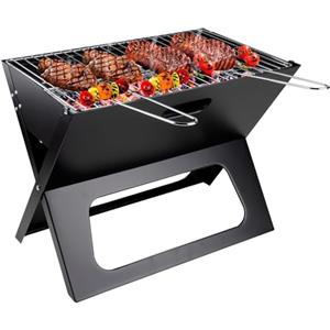 BBQ Collection BAKAJI BBQ Collection Barbecue a carbonella, Portatile, Pieghevole, braciere Separato, Colore: Nero