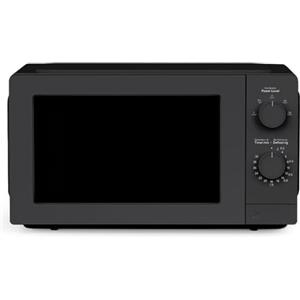 BAKAJI Forno a Microonde Elettrico Capacità 20 litri, Fornetto Potenza 700 Watt e 5 Livelli di Potenza, 8 Programmi di Cottura Selezionabili, Controllo Pulsanti e Manopola, 45 x 33,5 x 26 cm (Nero)