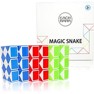 EACHHAHA 6 pezzi Mini serpente magico 24 Blocchi-gadget compleanno bambini-regalini fine festa compleanno-giocattolo rompicapo-Regalo per bambini piccoli-Interessante Magic Snakes