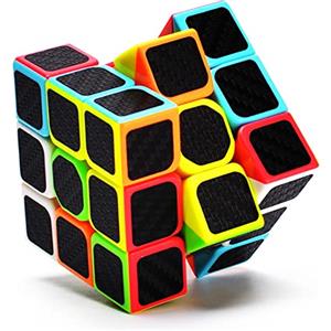 EACHHAHA Cubo magico, cubo di velocità 3x3x3, professionale liscio e ad alta tolleranza ai guasti,Adatto per allenamenti di competizione e regali di compleanno di tutte le età (fibra di carbonio)