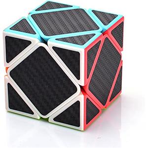 EACHHAHA Cubo Magico Skewb,Speed Cube professionale, fluido e tollerante ai guasti,Adatto per la formazione della competizione e regali di compleanno, regali di Natale(carbon fiber)