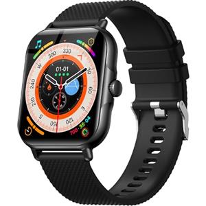 zaisia Smartwatch Uomo Donna, 1,85'' Orologio Fitness con Sonno Cardiofrequenzimetro, Smart Watch con Funzione di Notifica dei Messaggi e Chiamata, IP68 Impermeabile Tracker Fitness per Android iOS