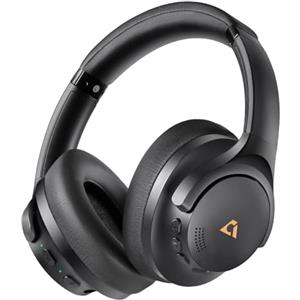 1Mii Y8 Cuffie Bluetooth Wireless con Riduzione Attiva del Rumore Ibrida, Audio Hi-Res LDAC, Over-Ear, Basse Profonde, 75 Ore di Autonomia, Comfortevoli e Pieghevoli - Nero