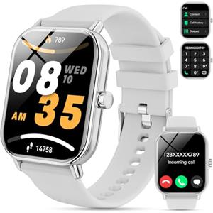 Haulvean ???????????????? Upgraded Smartwatch Uomo Donna,1.85''HD Smartwatch con Effettua/Risposta Chiamate,110+ Sportive,24/7 Frequenza Cardiaca Sonno SpO2 Monitor,Impermeabile IP68 Fitness Tracker per Android iOS