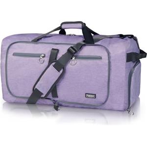 Fmeida Borsone da Viaggio 65L Pieghevole Borsone Palestra Grande Capacità Borsa Sportiva Impermeabile Borse da Viaggio Uomo Donna per Viaggi Campeggio Vacanza, Viola